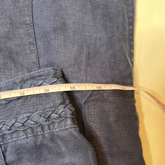 Linen adjustable pants with rhinestone details - Picture 12 of 15